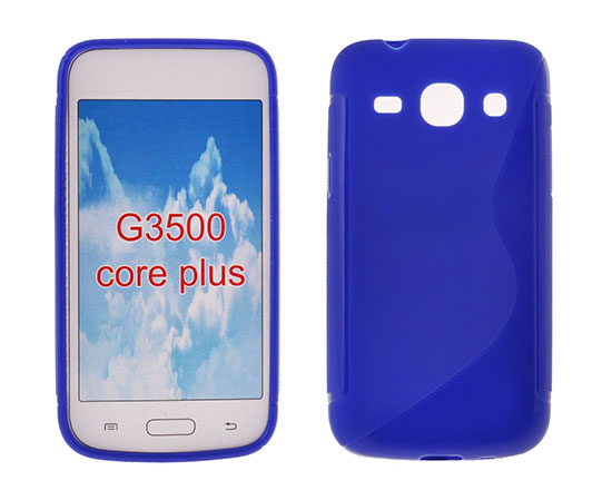 SAMSUNG Galaxy Core Plus - ΘΗΚΗ ΣΙΛΙΚΟΝΗΣ S-CASE ΜΠΛΕ