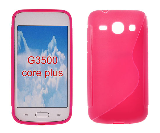 SAMSUNG Galaxy Core Plus - ΘΗΚΗ ΣΙΛΙΚΟΝΗΣ S-CASE ΡΟΖ