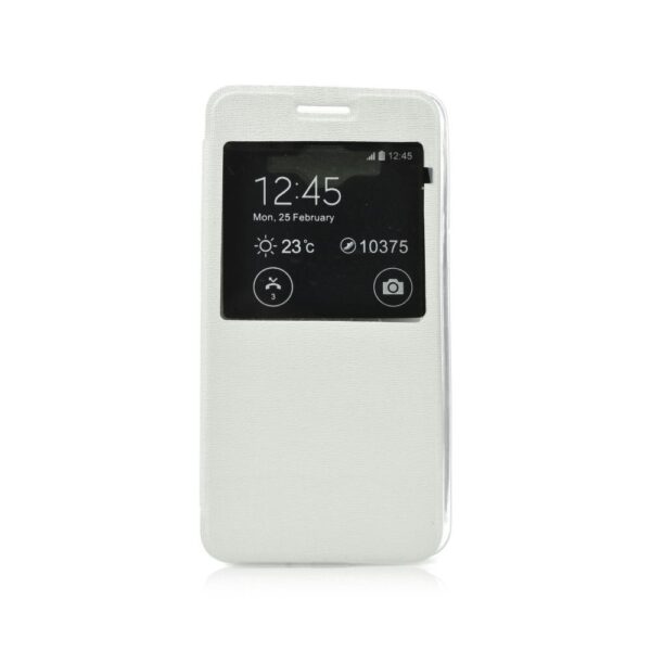 SAMSUNG Galaxy Core Prime - ΘΗΚΗ S-VIEW FLEXI BOOK STYLE ΜΕ ΠΑΡΑΘΥΡΟ, ΑΣΠΡΗ