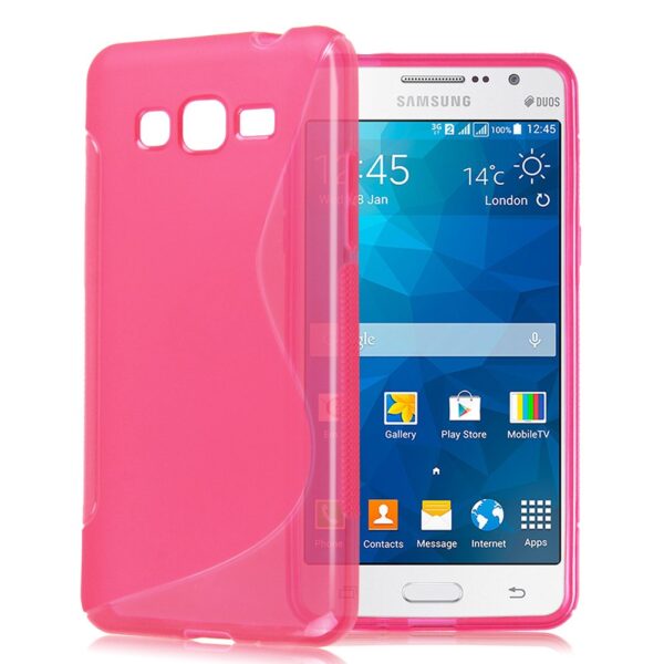 SAMSUNG Galaxy Core Prime - ΘΗΚΗ ΣΙΛΙΚΟΝΗΣ S-CASE ΡΟΖ