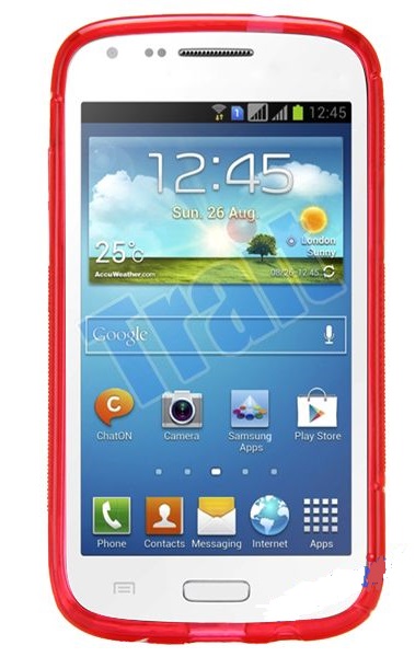 SAMSUNG Galaxy Core - ΘΗΚΗ ΣΙΛΙΚΟΝΗΣ S-CASE ΚΟΚΚΙΝΗ