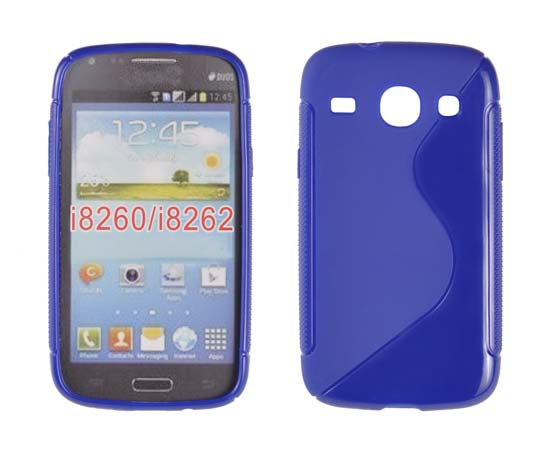SAMSUNG Galaxy Core - ΘΗΚΗ ΣΙΛΙΚΟΝΗΣ S-CASE ΜΠΛΕ