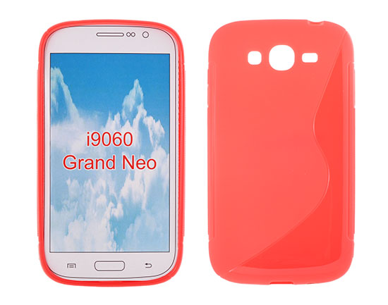 SAMSUNG Galaxy Grand Neo - ΘΗΚΗ  ΣΙΛΙΚΟΝΗΣ S-CASE ΚΟΚΚΙΝΗ