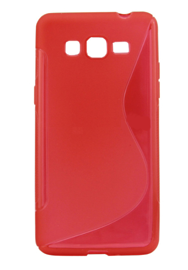 SAMSUNG Galaxy Grand Prime - ΘΗΚΗ ΣΙΛΙΚΟΝΗΣ S-CASE ΚΟΚΚΙΝΗ