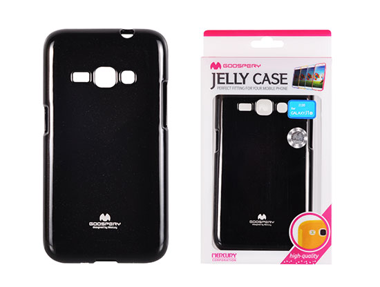 SAMSUNG Galaxy J1 (2016) - ΘΗΚΗ ΣΙΛΙΚΟΝΗΣ MERCURY JELLY ΜΑΥΡΗ