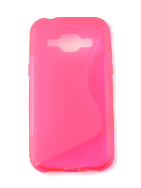 SAMSUNG Galaxy J1 - ΘΗΚΗ ΣΙΛΙΚΟΝΗΣ S-CASE ΡΟΖ