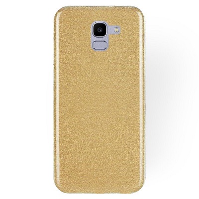 SAMSUNG Galaxy J6 Plus (2018) - ΘΗΚΗ ΣΙΛΙΚΟΝΗΣ SHINING ΧΡΥΣΗ