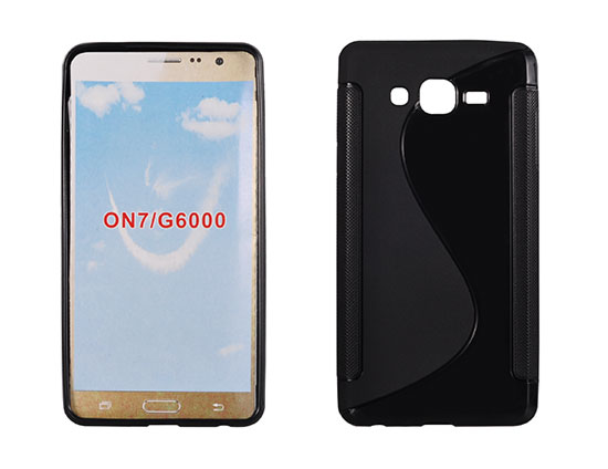 SAMSUNG Galaxy On75 - ΘΗΚΗ ΣΙΛΙΚΟΝΗΣ S-CASE ΜΑΥΡΗ