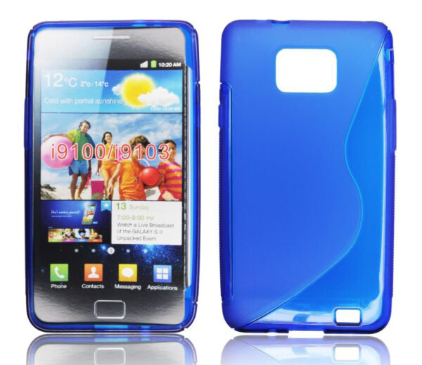 SAMSUNG Galaxy S2 - ΘΗΚΗ ΣΙΛΙΚΟΝΗΣ S-CASE ΜΠΛΕ