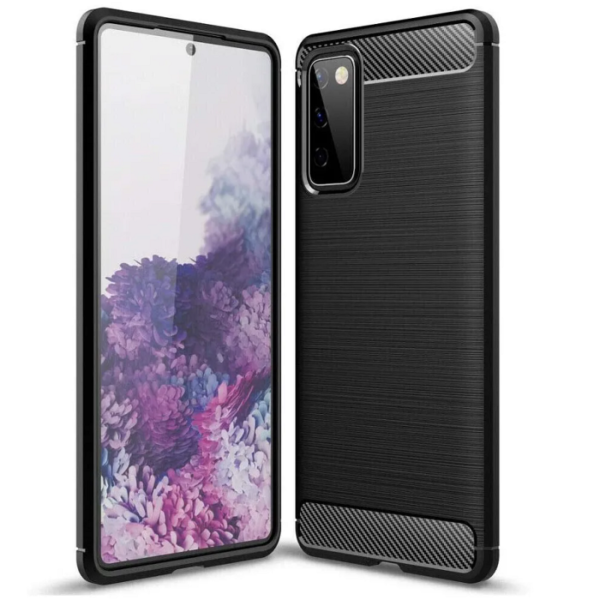 SAMSUNG Galaxy S20 FE - ΘΗΚΗ ΣΙΛΙΚΟΝΗΣ CARBON ΜΑΥΡΗ