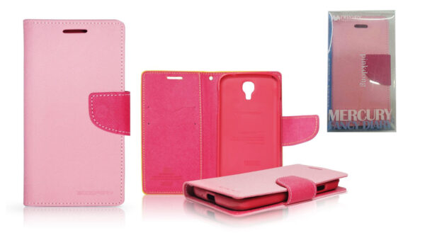 SAMSUNG Galaxy S3 - ΘΗΚΗ MERCURY FANCY DIARY BOOK STYLE ΠΟΡΤΟΦΟΛΙ ΡΟΖ - ΦΟΥΞΙΑ
