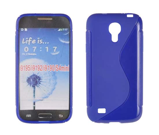 SAMSUNG Galaxy S4 Mini - ΘΗΚΗ ΣΙΛΙΚΟΝΗΣ S-CASE ΜΠΛΕ