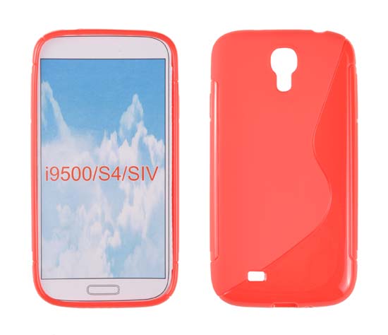 SAMSUNG Galaxy S4 - ΘΗΚΗ ΣΙΛΙΚΟΝΗΣ S-CASE ΚΟΚΚΙΝΗ