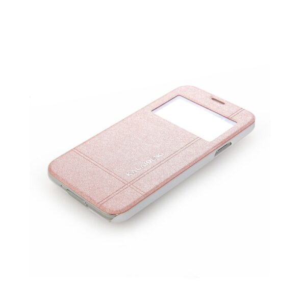 SAMSUNG Galaxy S5 - ΘΗΚΗ KLD ICELAND II BOOK STYLE ΜΕ ΠΑΡΑΘΥΡΟ, ΠΕΡΛΕ ΡΟΖ