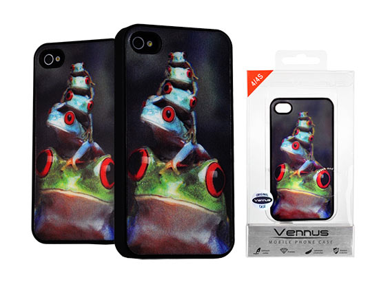 SAMSUNG Galaxy S5- ΘΗΚΗ ΠΙΣΩ ΠΛΑΤΗ 3D ΜΕ ΣΧΕΔΙΟ ΒΑΤΡΑΧΟ  - HARD CASE FROGS