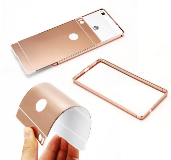 SAMSUNG Galaxy S6 Edge+ - ΠΡΟΣΤΑΤΕΥΤΙΚΗ ΘΗΚΗ ΑΛΟΥΜΙΝΙΟΥ BUMPER με ΠΛΑΤΗ, ΧΡΥΣΗ