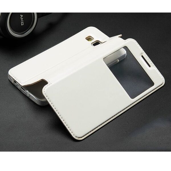 SAMSUNG Galaxy S6 - ΘΗΚΗ KLD SUN BOOK STYLE  ΜΕ ΠΑΡΑΘΥΡΟ, ΑΣΠΡΗ