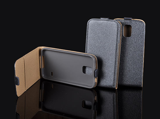 SAMSUNG Galaxy S6 - ΘΗΚΗ ΔΕΡΜΑΤΙΝΗ POCKET FLIP ΓΚΡΙ ΓΡΑΦΙΤΗ