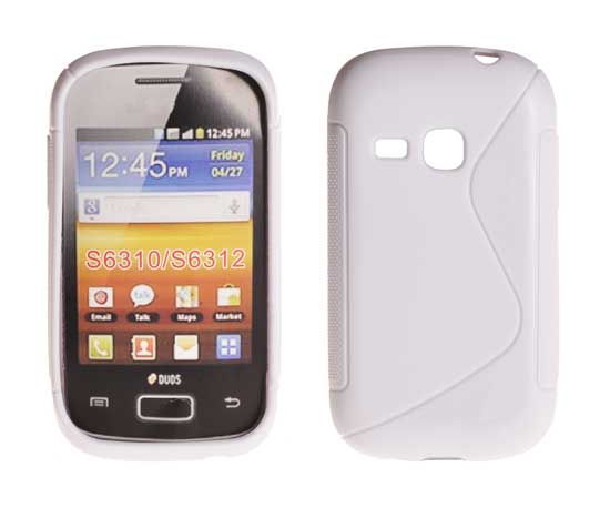 SAMSUNG Galaxy Young - ΘΗΚΗ ΣΙΛΙΚΟΝΗΣ S-CASE ΑΣΠΡΗ