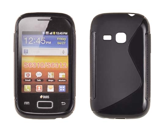 SAMSUNG Galaxy Young - ΘΗΚΗ ΣΙΛΙΚΟΝΗΣ S-CASE ΜΑΥΡΗ