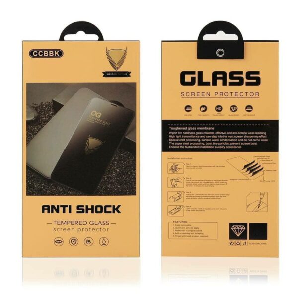 SAMSUNG M215F Galaxy M21 - ANTI SHOCK TEMPERED GLASS 9H Hardness 0,26mm BLACK
