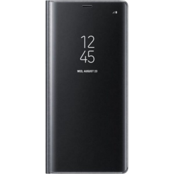 SAMSUNG N970F Galaxy Note 10 - ΘΗΚΗ BOOK STYLE CLEAR VIEW ΜΑΥΡΗ