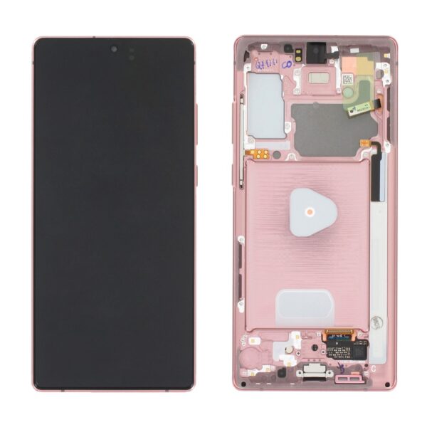 SAMSUNG N980F Galaxy Note 20 / N981B Note 20 5G - LCD - Complete front + Touch Bronze Original Service Pack