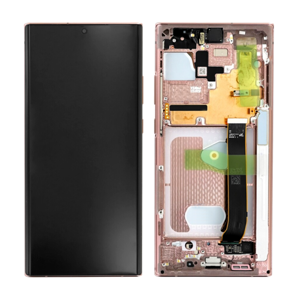 SAMSUNG N986B Galaxy Note 20 Ultra 5G - LCD - Complete front + Touch Bronze Original Service Pack