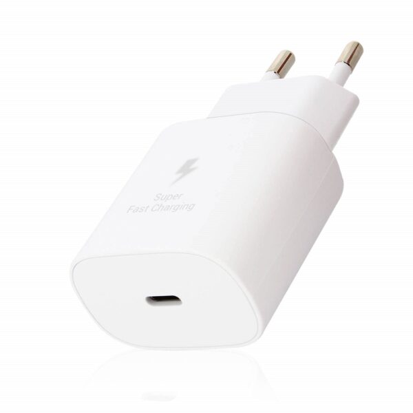 SAMSUNG - ORIGINAL USB-C FAST CHARGER 25W 5V/3A, 9V/2,77A WHITE, BULK