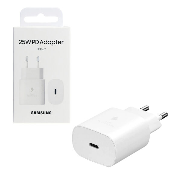 SAMSUNG - ORIGINAL USB-C Fast Travel Charger 25W WHITE, BLISTER