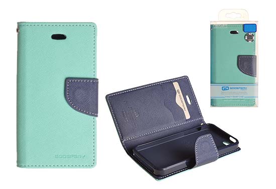SAMSUNG Trend - ΘΗΚΗ MERCURY FANCY DIARY BOOK STYLE ΠΟΡΤΟΦΟΛΙ ΒΕΡΑΜΑΝ - ΜΠΛΕ