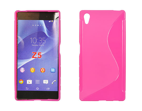 SONY E6603 Xperia Z5 - ΘΗΚΗ ΣΙΛΙΚΟΝΗΣ S-CASE ΡΟΖ