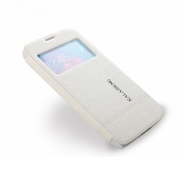 SONY XPERIA T3 - ΘΗΚΗ KLD ICELAND II BOOK STYLE ΜΕ ΠΑΡΑΘΥΡΟ, ΑΣΠΡΗ