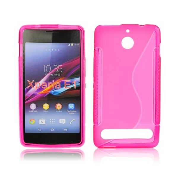 SONY Xperia E1 - ΘΗΚΗ ΣΙΛΙΚΟΝΗΣ S-CASE ΡΟΖ