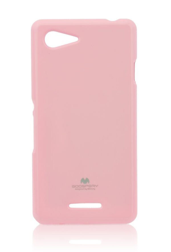 SONY Xperia E3 - ΘΗΚΗ ΣΙΛΙΚΟΝΗΣ MERCURY JELLY ΑΠΑΛΟ ΡΟΖ