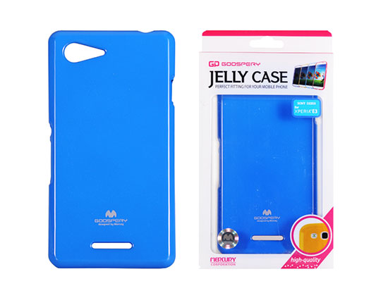 SONY Xperia E3 - ΘΗΚΗ ΣΙΛΙΚΟΝΗΣ MERCURY JELLY ΜΠΛΕ