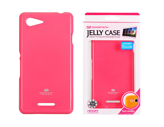 SONY Xperia E3 - ΘΗΚΗ ΣΙΛΙΚΟΝΗΣ MERCURY JELLY ΡΟΖ