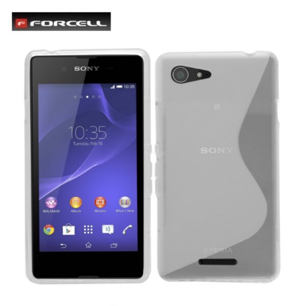 SONY Xperia E3 - ΘΗΚΗ ΣΙΛΙΚΟΝΗΣ S-CASE ΔΙΑΦΑΝΗ