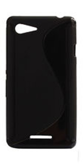 SONY Xperia E3 - ΘΗΚΗ ΣΙΛΙΚΟΝΗΣ S-CASE ΜΑΥΡΗ