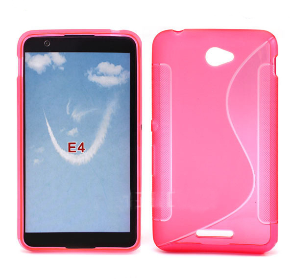 SONY  Xperia E4- ΘΗΚΗ ΣΙΛΙΚΟΝΗΣ S-CASE ΡΟΖ