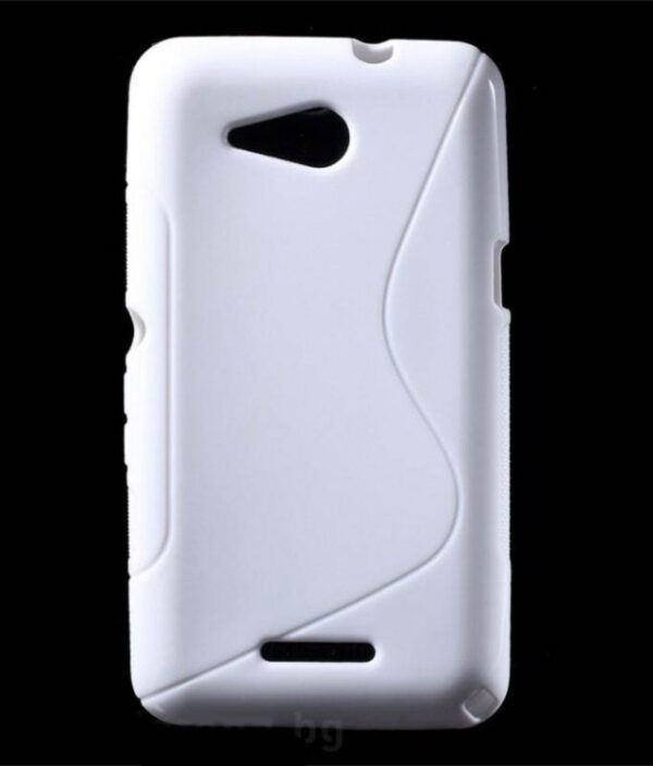 SONY Xperia E4g - ΘΗΚΗ ΣΙΛΙΚΟΝΗΣ S-CASE ΑΣΠΡΗ