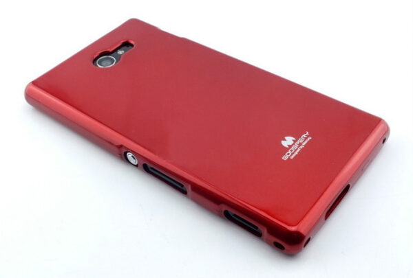 SONY Xperia M2 - ΘΗΚΗ ΣΙΛΙΚΟΝΗΣ MERCURY JELLY ΚΟΚΚΙΝΗ