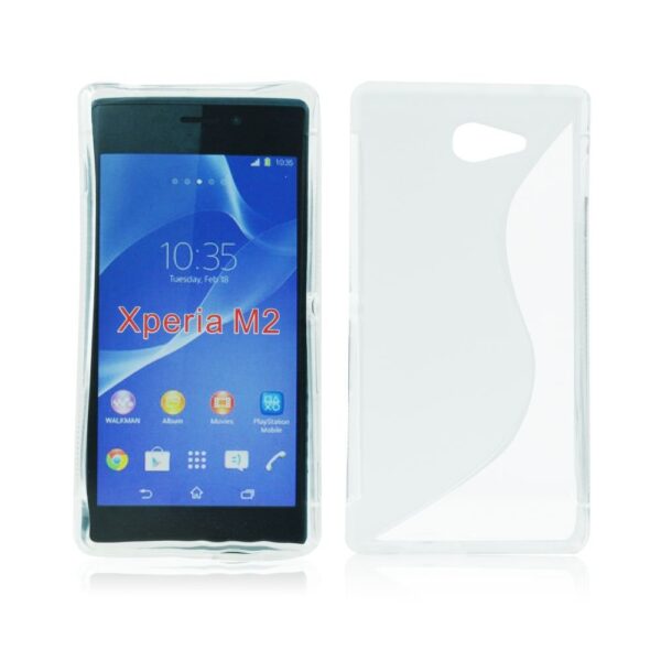 SONY Xperia M2 - ΘΗΚΗ ΣΙΛΙΚΟΝΗΣ S-CASE ΔΙΑΦΑΝΗ