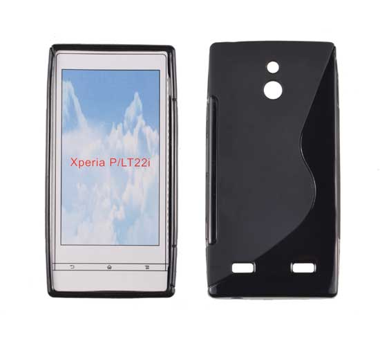 SONY Xperia P - ΘΗΚΗ ΣΙΛΙΚΟΝΗΣ S-CASE ΜΑΥΡΗ