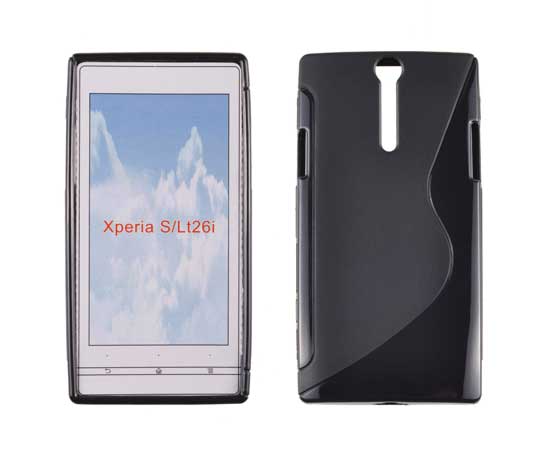 SONY Xperia S - ΘΗΚΗ ΣΙΛΙΚΟΝΗΣ S-CASE ΜΑΥΡΗ