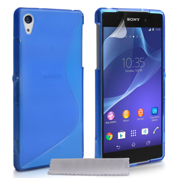 SONY Xperia Z4 - ΘΗΚΗ ΣΙΛΙΚΟΝΗΣ S-CASE ΜΠΛΕ