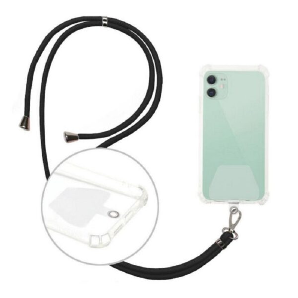Smartphone Neck Lanyard Strap Λουράκι Μαύρο