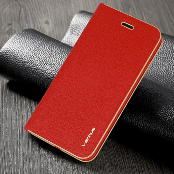 XIAOMI Mi 10 / Mi 10 PRO - ΘΗΚΗ BOOK STYLE VENNUS FRAME ΜΑΓΝΗΤΙΚΗ ΚΟΚΚΙΝΗ
