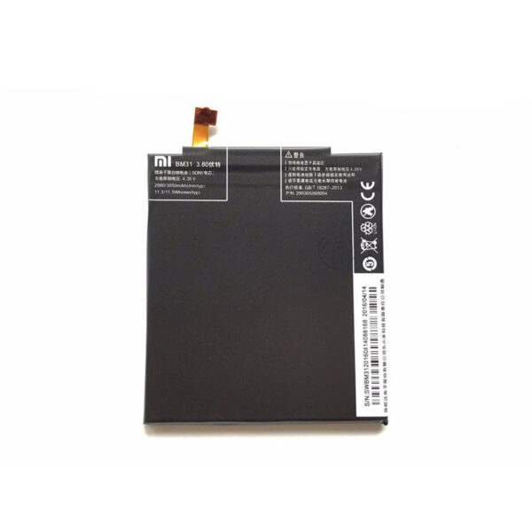 XIAOMI Mi 3 - ORIGINAL BATTERY BM31 3050 mAh LI-ION, Bulk