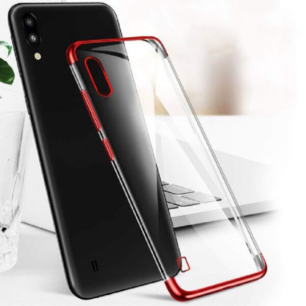 XIAOMI Mi Note 10 / 10 Pro - ΘΗΚΗ ΣΙΛΙΚΟΝΗΣ COLOR LINE ΔΙΑΦΑΝΗ - ΚΟΚΚΙΝΗ